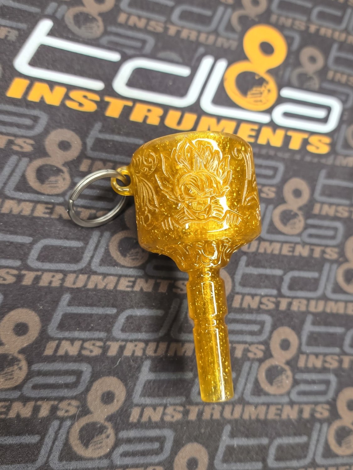 3D Printed SSJ Tuba Mouthpiece Keychain - Image 5
