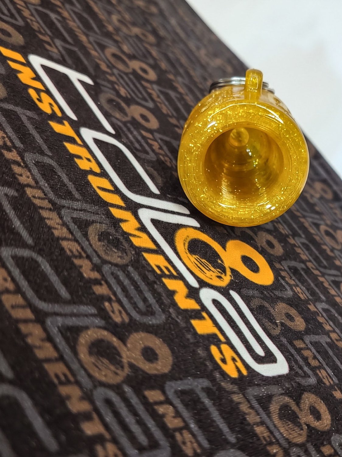 3D Printed SSJ Tuba Mouthpiece Keychain - Image 3