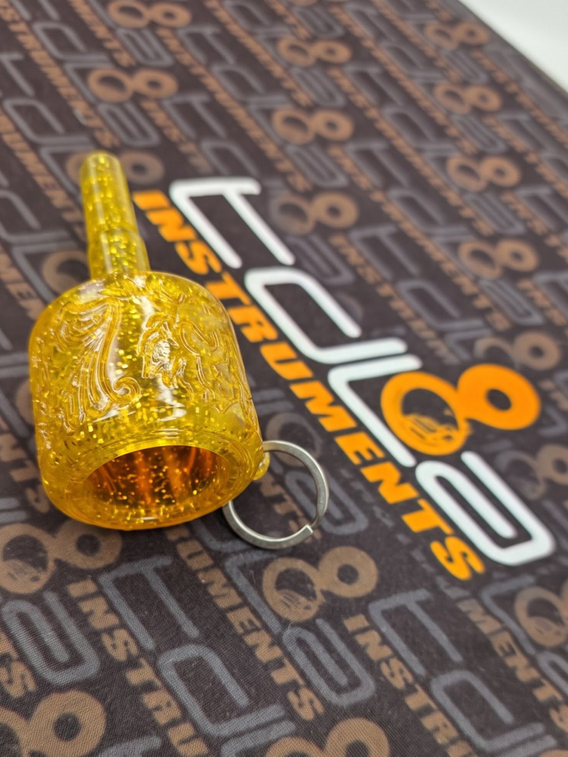 3D Printed SSJ Tuba Mouthpiece Keychain - Image 4