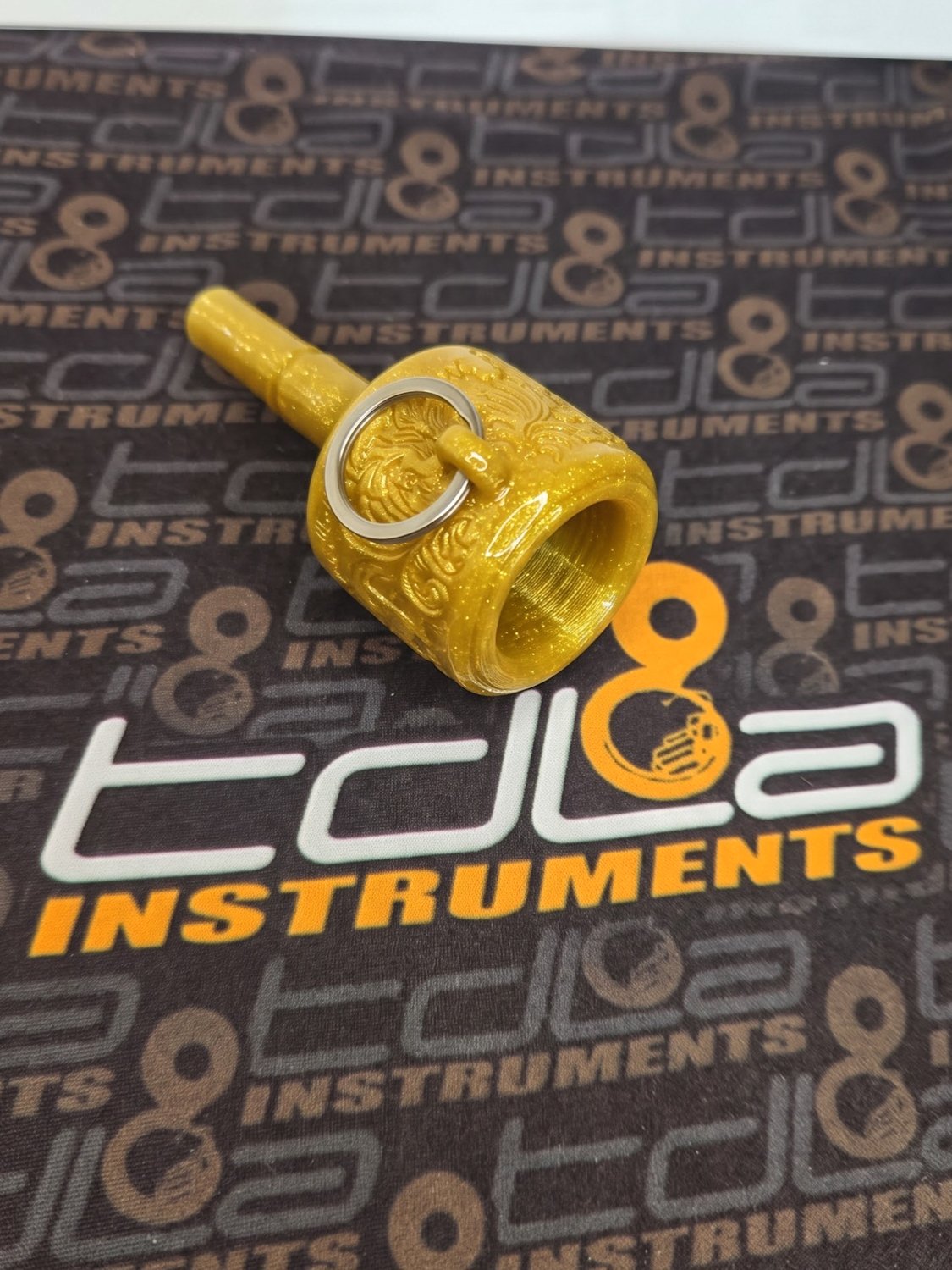 3D Printed SSJ Tuba Mouthpiece Keychain - Image 2